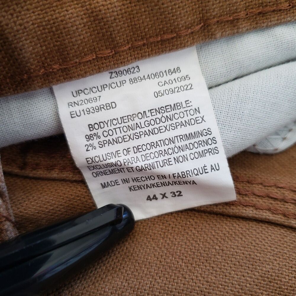 Lot Of 2 Dickies Carpenter Pants Size 44x32 Mens Beige & Gray Duck Canvas - Picture 15 of 16